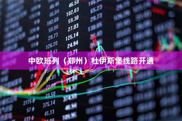 中欧班列（郑州）杜伊斯堡线路开通